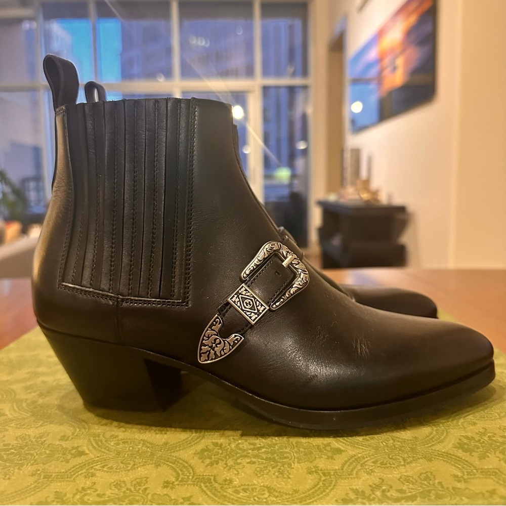 Gucci Quebec Calfskin Ankle Boots